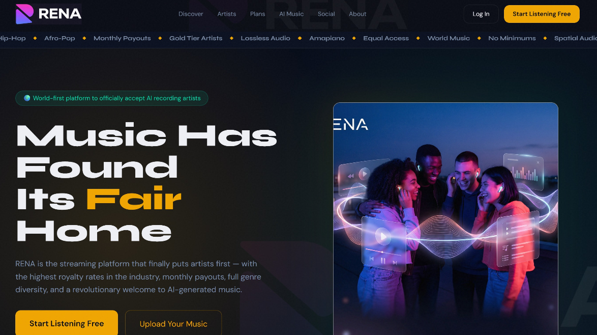 RENA interface screenshot